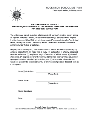 parental consent form template