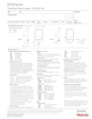 DFS4 Series DecoFlood Medium Square Order Form