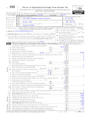Form 990 Return of Organization Exempt From Income Tax