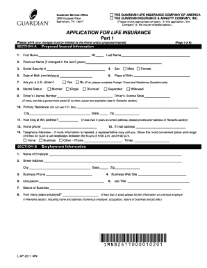 Life Insurance Application