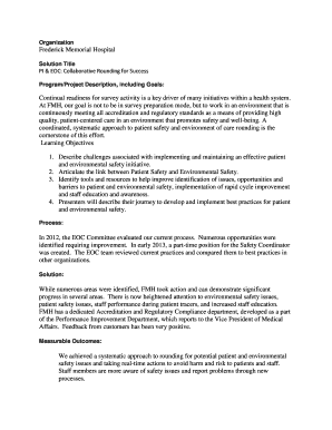 Environment of Care Rounding Survey