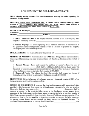 Real Estate Purchase Agreement