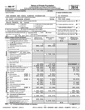 Form 990-PF 2014