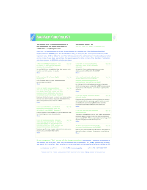 SARSEP Checklist