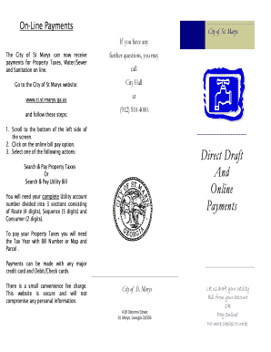 City of St Marys Online Payment Authorization
