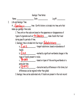 Sorry for the inconvenience mail - Geologic Time Notes - www2 olentangy k12 oh