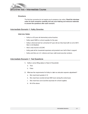 IRS Tax Training Test