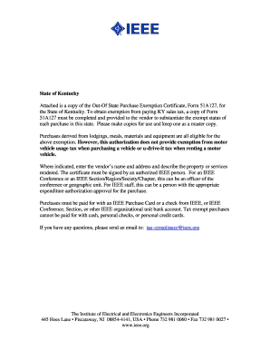 Kentucky Out-Of-State Purchase Exemption Certificate