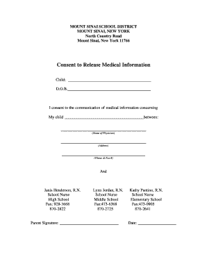 Consent to Release Medical Information