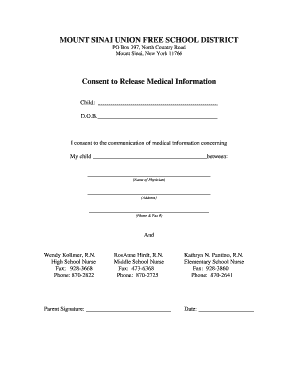 Consent to Release Medical Information