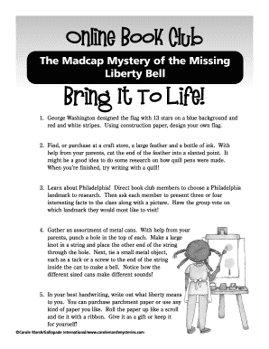 Madcap Mystery of the Missing Liberty Bell Book Club Activities
