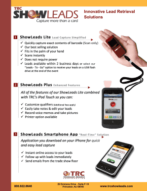 ShowLeads Service Order Form