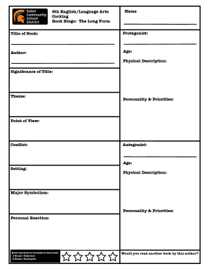 Book Bingo: The Long Form
