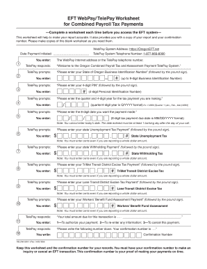 Oregon Combined Payroll Tax ACH Debit Authorization Agreement