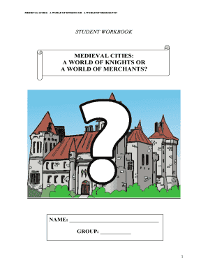 Medieval Cities Student Workbook