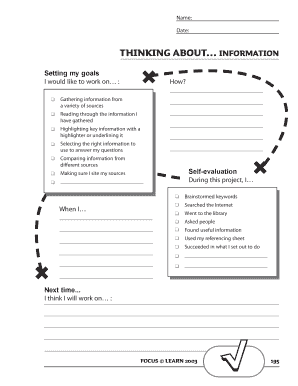 Research Project Self-Evaluation Form