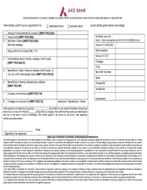 Hong Kong Wire Remittance Application