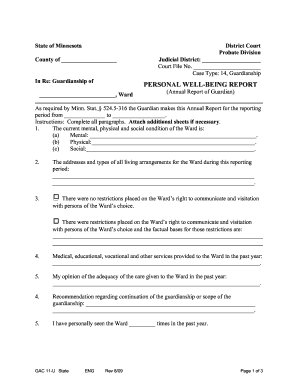 Minnesota Guardianship Annual Report