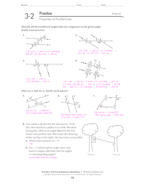 Geometry Practice Form K