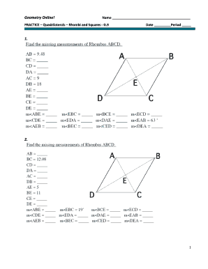 Geometry Practice Worksheet