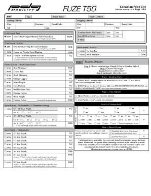 Fuze T50 Wheelchair Price List