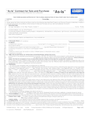 Florida As-Is Real Estate Purchase Contract