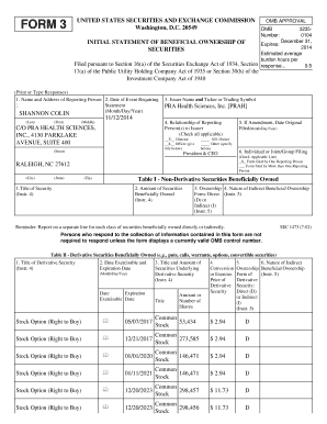 SEC Form 3 Beneficial Ownership