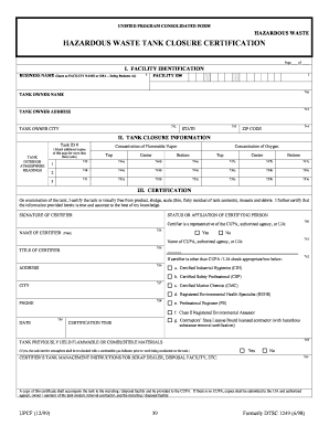 Dr now's 1200 calorie diet pdf - UNIFIED PROGRAM CONSOLIDATED FORM HAZARDOUS WASTE HAZARDOUS WASTE TANK CLOSURE CERTIFICATION Page of I