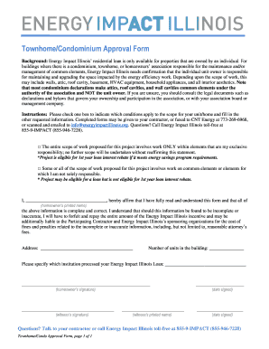 Townhome/Condominium Approval Form