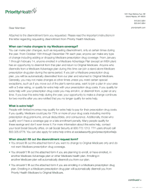 Priority Health Medicare Disenrollment Form