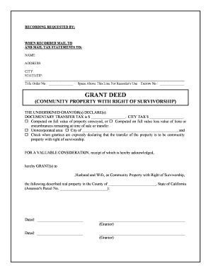 California Grant Deed