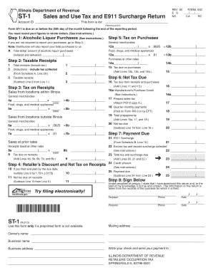 Illinois Sales and Use Tax Return