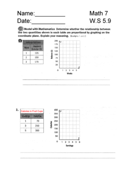 Calories in Fruit Cups Worksheet