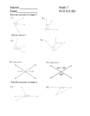 Math Worksheet 7