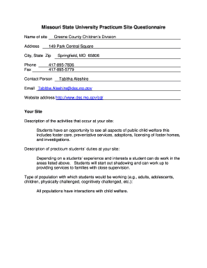 Authorization letter claim salary - Greene County Childrens Division - psychology missouristate