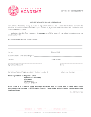 Authorization to Release Information