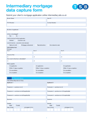 TSB Intermediary Mortgage Application Form