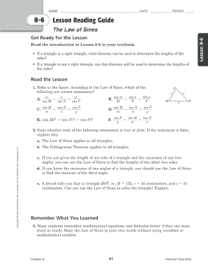Law of Sines Worksheet