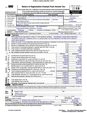 Form 990 Return of Organization Exempt From Income Tax