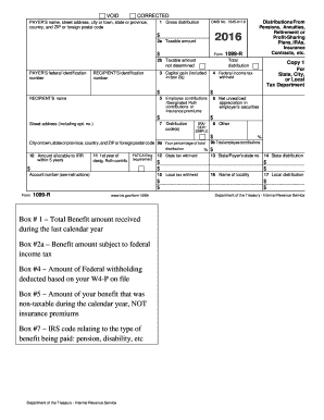 IRS Form 1099-R