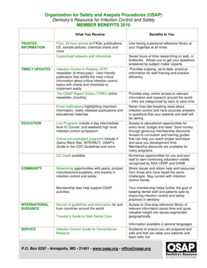 OSAP Membership Application Form