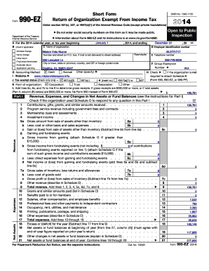 Form 990-EZ 2014