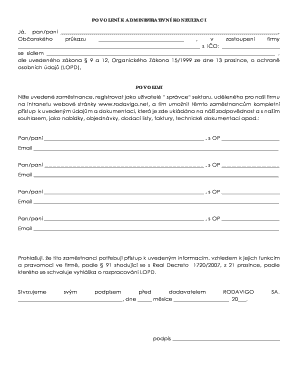 Authorization for Administrative Consultation