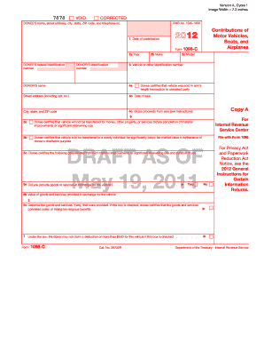 IRS Form 1098-C