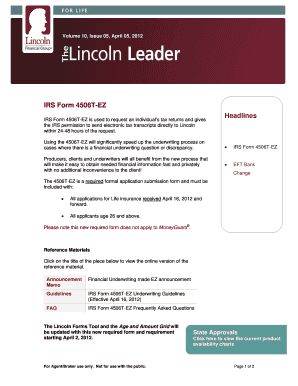 IRS Form 4506T-EZ