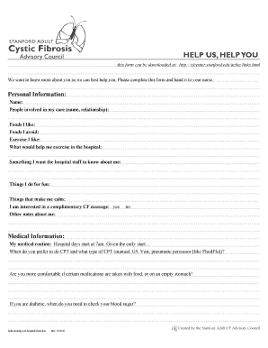 Patient Information Form