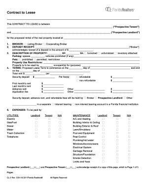 Contract to Lease
