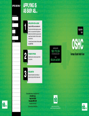 Application for nib OSHC