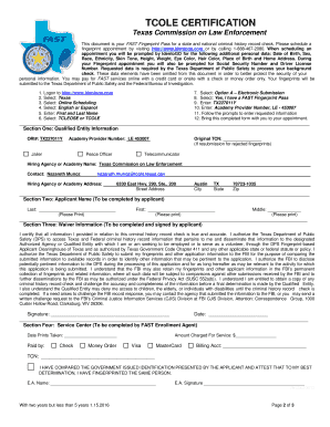 Texas Jailer and Telecommunicator Reactivation Application
