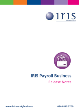 Release Notes - IRIS Business Software - iris co